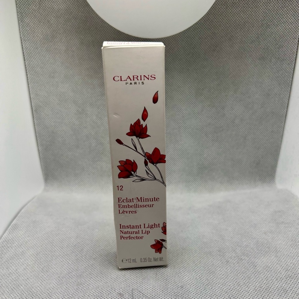 NEW Clarins Eclat Minute Instant Light Natural Lip Perfector - # 12 Red Shimmer - Picture 2 of 5